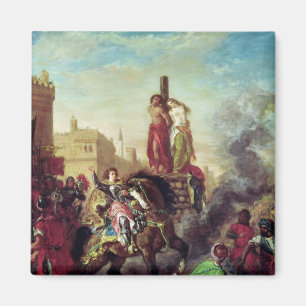 Olinda and Sophronia on the Pyre Magnet