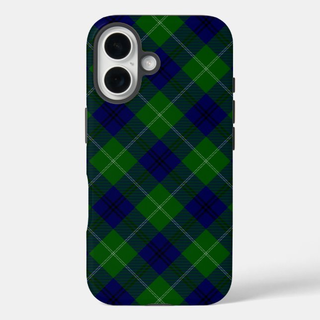 Oliphant tartan blue green plaid Case-Mate iPhone case (Back)