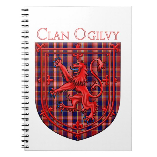 Oliphant Tartan Scottish Plaid Lion Rampant Notebook (Front)