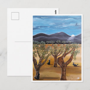 Olivar de Noche Painting by Alfred Fox Postcard