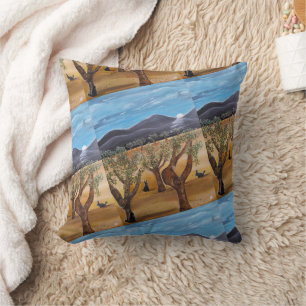 Olivar de Noche Painting by Alfred Fox Throw Pillow