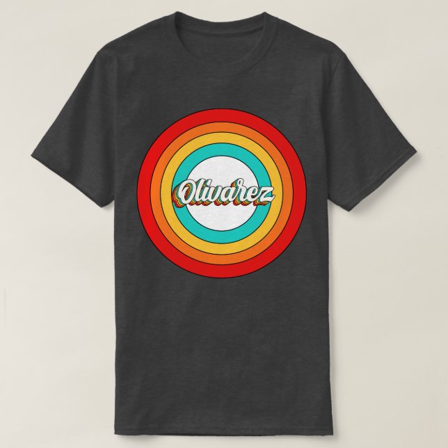 Olivarez Name Shirt Vintage Olivarez Circle (Design Front)