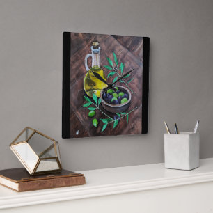 Olivas de Andalucía Painting by Alfred Fox Square Wall Clock