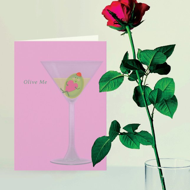 Olive and Martini Valentine's Day Card (Creator Uploaded)
