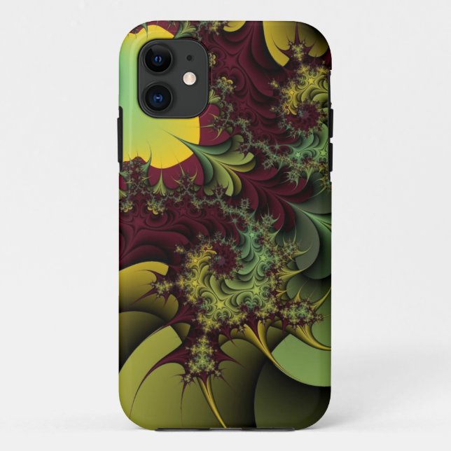 olive and red iphone case (Back)