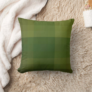 Olive Army Green carreau Coussin Décoratif