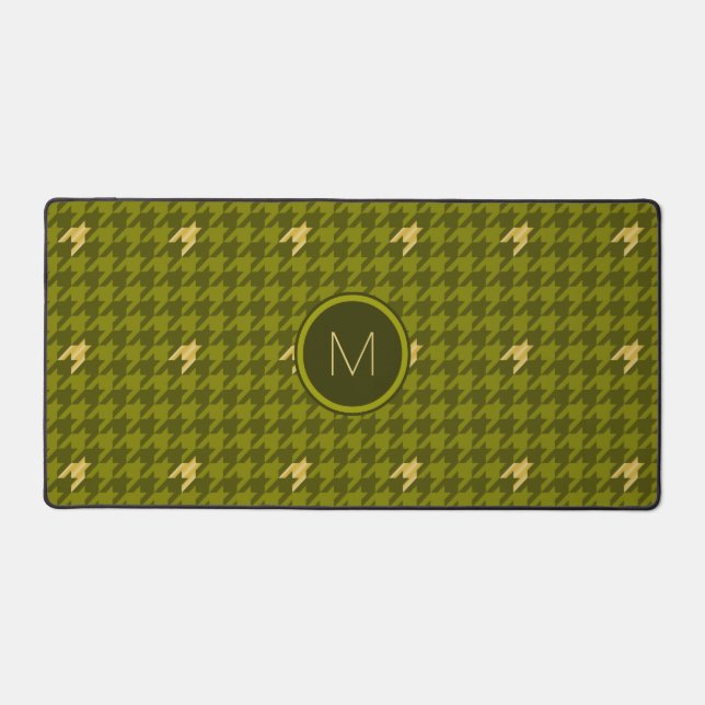 Olive avec accents or Houndstooth (Recto)