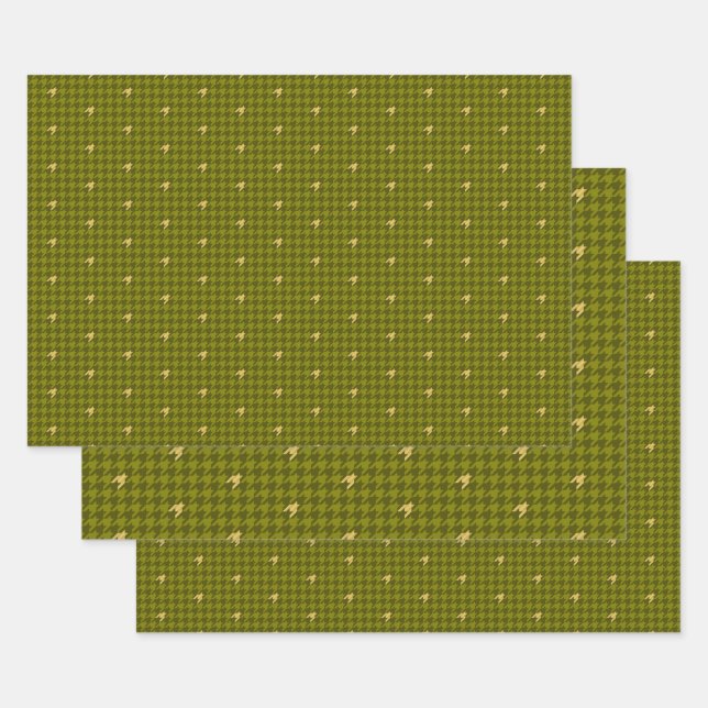 Olive avec l'ensemble papier d'enrobage en bois d' (Lot)