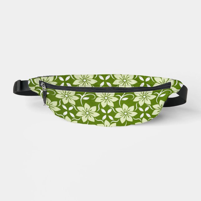 Olive Blossom Repeat Fanny Pack (Front)