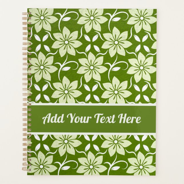 Olive Blossom Repeat Planner (Front)