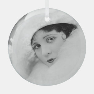 Olive Borden Glass Ornament