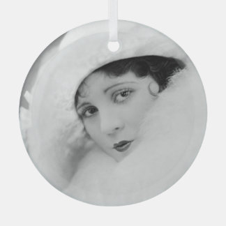 Olive Borden Glass Ornament