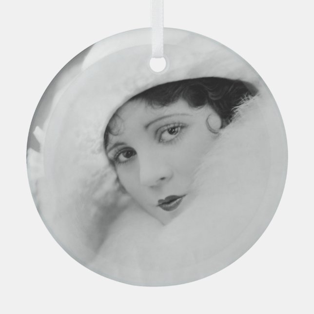 Olive Borden Glass Ornament (Front)