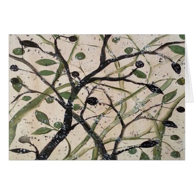 Olive Branch Abstract Art (Front Horizontal)