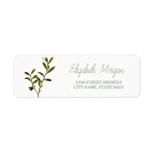 Olive Branch  Address Label
