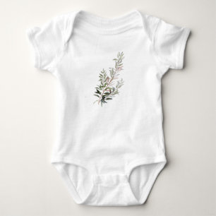 Olive branch baby bodysuit