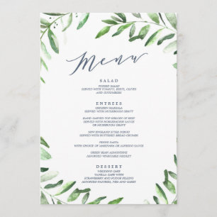 Olive Branch Boho Garden Menu