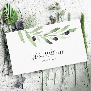 olive branch  business card