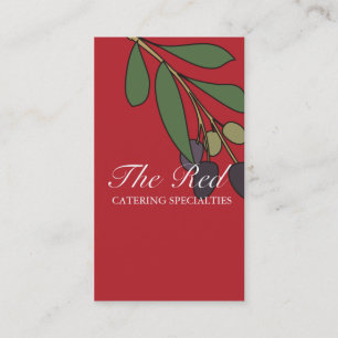 olive branch chef catering business card, The R... Card