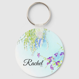 Olive branch clutch keychain