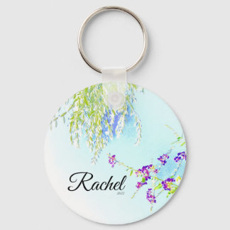 Olive branch clutch keychain