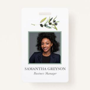 Olive Branch Custom Badges with Photo