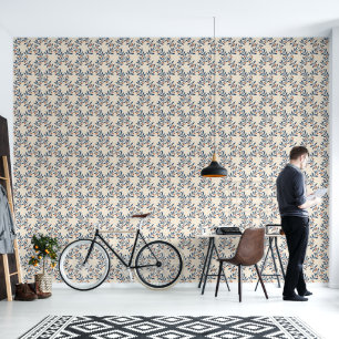 Olive Branch Lattice Vintage Botanicals Wallpaper