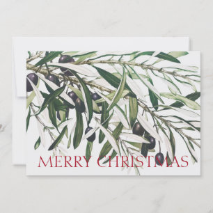 OLIVE BRANCH MERRY CHRISTMAS GREETING CARTE