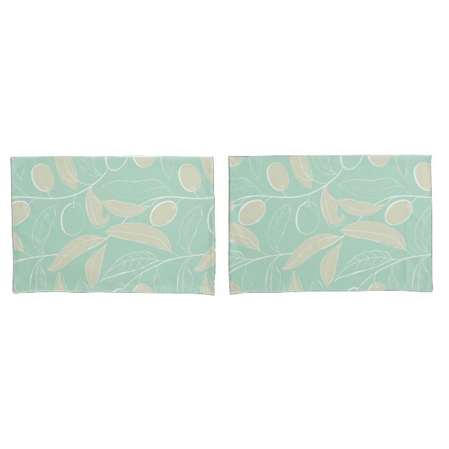 Olive Branch Pillowcase (Front-Set)
