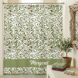 Olive Branch Sage Green Botanical Monogram
