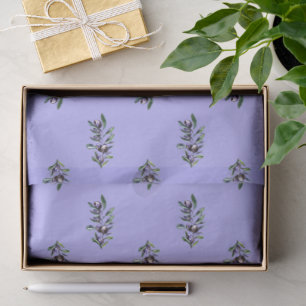Olive Branch Watercolor Pattern Tissue Paper