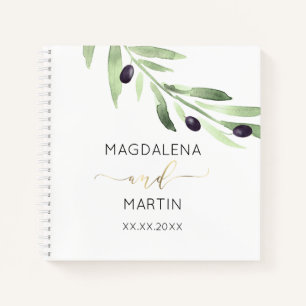 olive branch wedding Guest Book