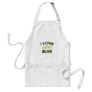 Olive Branches and Love - A Cute and Trendy Design Standard Apron