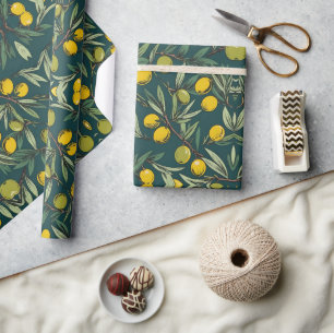 Olive branches Free Palestine floral & botanicals Wrapping Paper