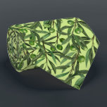 Olive branches on honeydew green tie<br><div class="desc">Hand- painted seamless watercolor patten with olive branches</div>