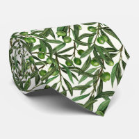Olive branches on off white