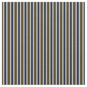 Olive Brown & Navy Vertical Stripes on Taupe Fabric
