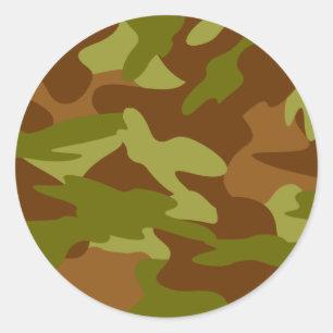 Olive Camo Stickers / Seals by Heard_