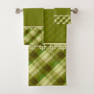 Olive color patchwork, olivier plaid, patchwé vert