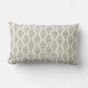 Olive Diamond Geometric Minimalist Throw Pillow