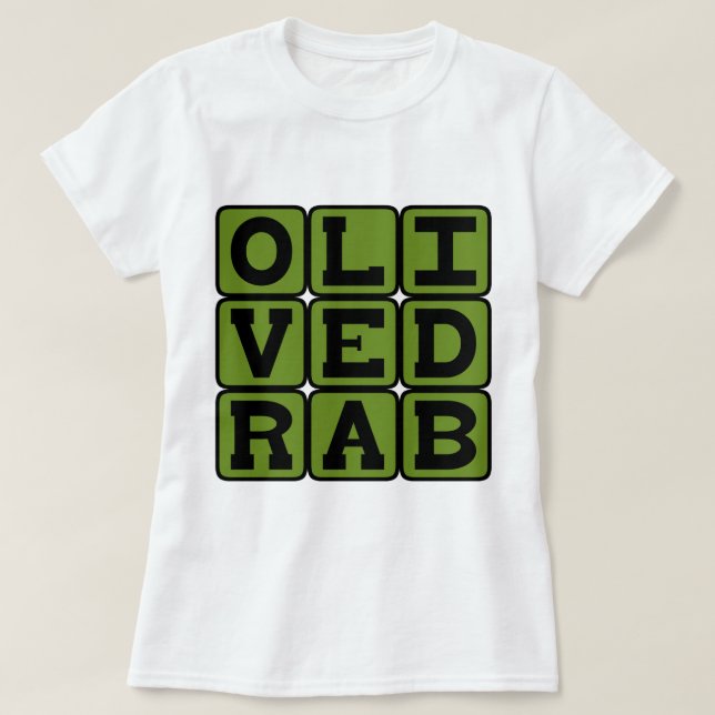 Olive Drab, Colour T-Shirt (Design Front)