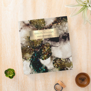 Olive emerald green watercolor binder