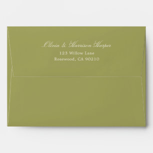 Olive Estate Wedding Address Envelope