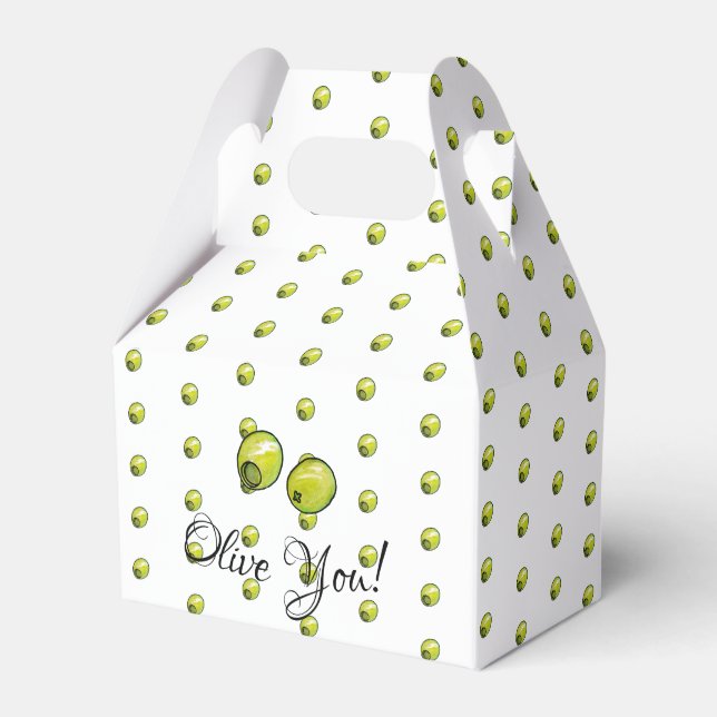 Olive Favor Box (Front Side)