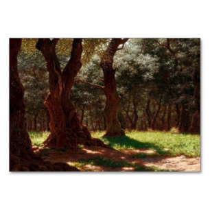 Olive Forest in Cap Saint Martin Table Number