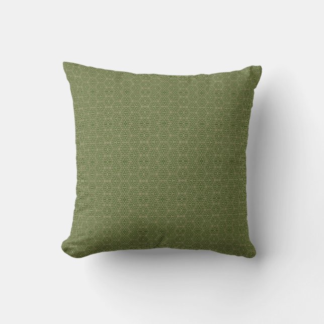 Olive Garden Maze Throw Pillow (Front)
