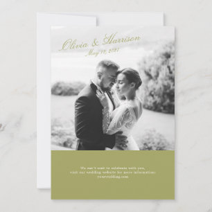 Olive Garden Photo Wedding Invitation