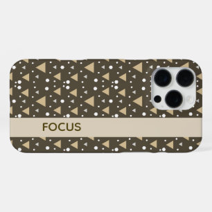 Olive Geometry Luxe iPhone 16 Pro Max Case