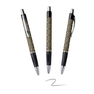 Olive Geometry Luxe Pen