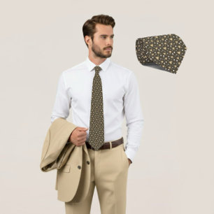 Olive Geometry Luxe Tie
